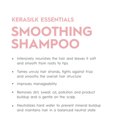 KERASILK Smoothing Shampoo foam lather close-up shows gentle cleansing