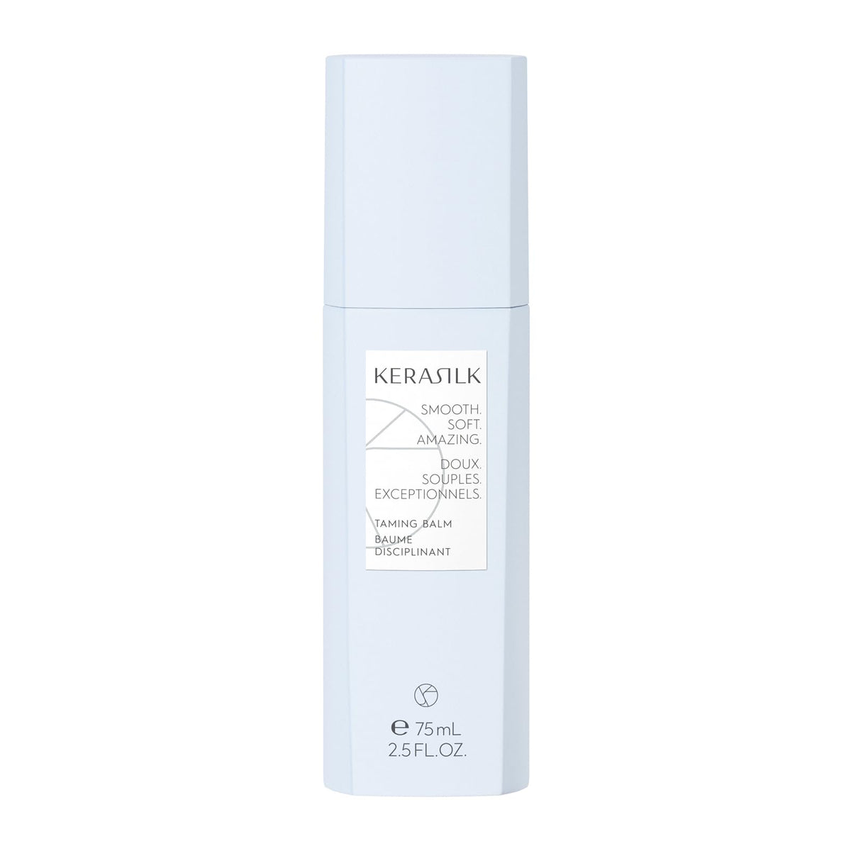 Kerasilk Taming Balm 75ml packaging highlights vegan formula and premium conditioning