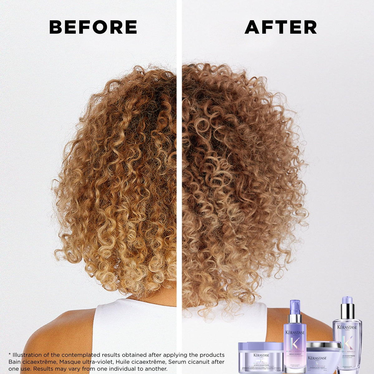Creamy lather from Kérastase Blond Absolu Lumière signals a gentle cleansing of impurities.