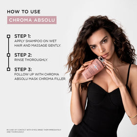 Kérastase Chroma Absolue color protection shine detail highlights enhanced shine.