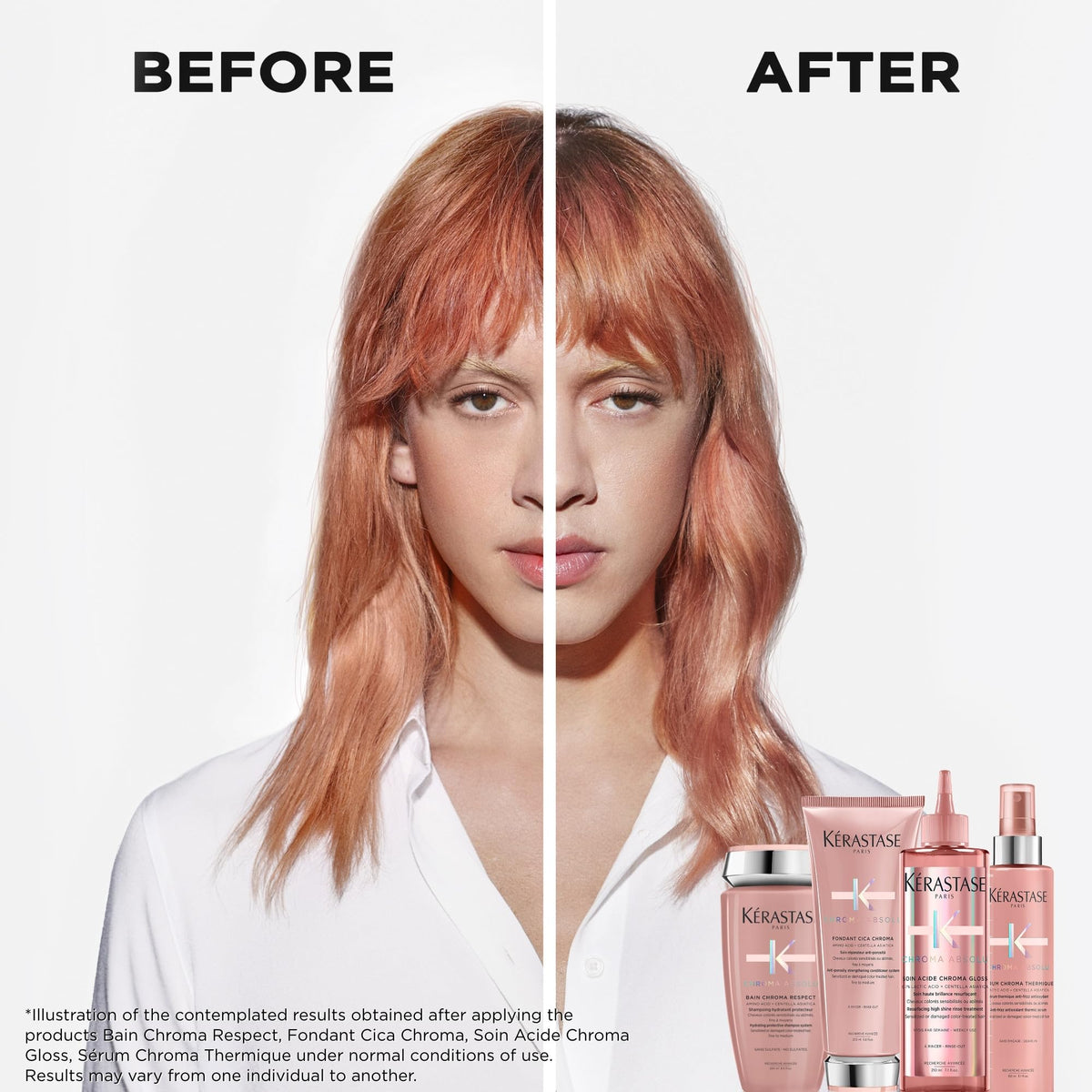 Kérastase Chroma Respect shampoo pump top for easy application