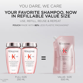 Kérastase Genesis Hydra-Fortifiant refill pack highlighting eco-friendly packaging