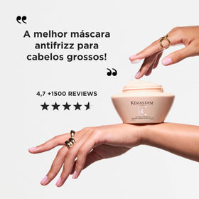 Kérastase Gloss Absolu frizz-control finish on smooth, glossy hair.