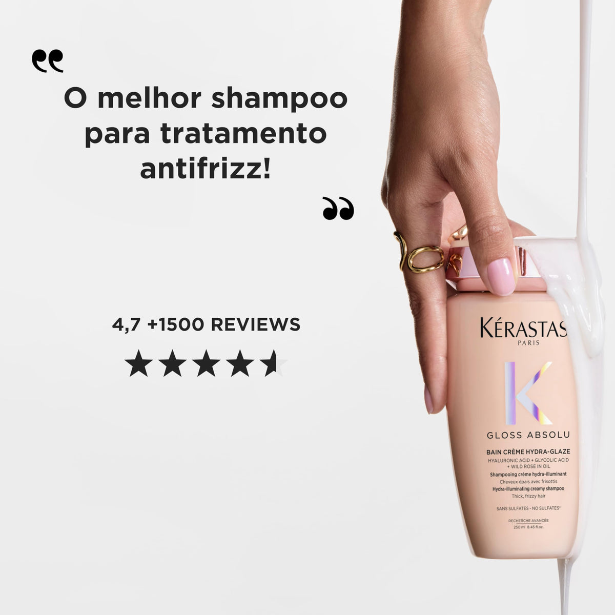 Glycolic Acid detail signals gentle scalp cleansing