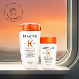 KÉRASTASE Nutritive Bain Satin Riche shampoo lather highlights gentle cleansing and moisture replenishment