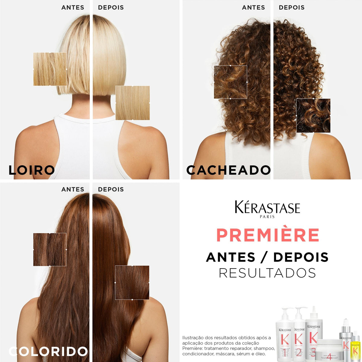 KÉRASTASE Premiere Repair pre-shampoo application closeup suggests easy prep.