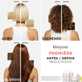 KÉRASTASE Premiere Repair pre-shampoo application closeup suggests easy prep.