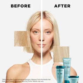 KÉRASTASE Resistance Force Architecte Shampoo refill pack shown for easy replenishment.