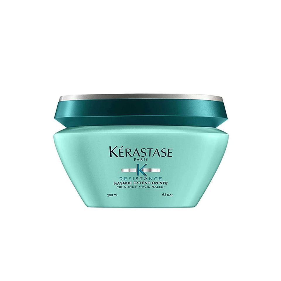 KÉRASTASE Resistance Extentioniste bottle shows strengthening care for longer, healthier hair.