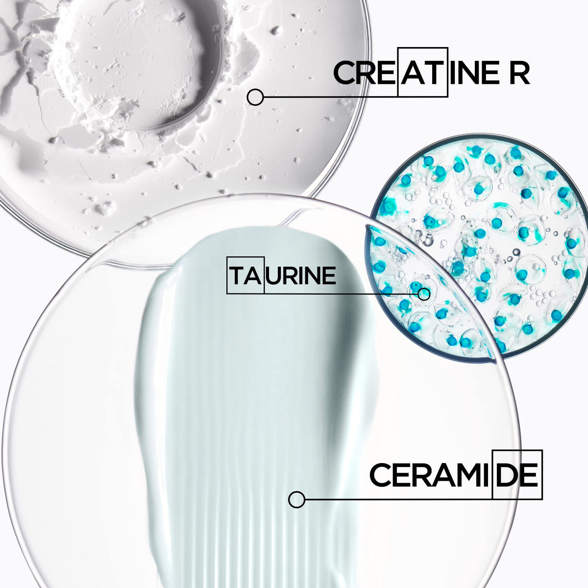 Packaging label for KÉRASTASE Resistance highlights anti-breakage, strengthening benefits.