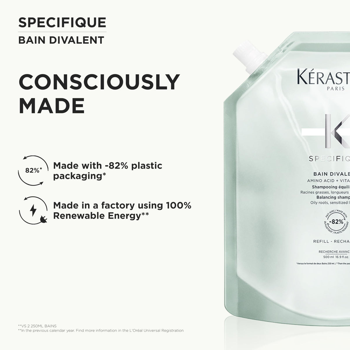 KÉRASTASE Specifique application in hand showing ease of use.
