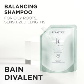KÉRASTASE Specifique lather around roots for refreshing cleanse.