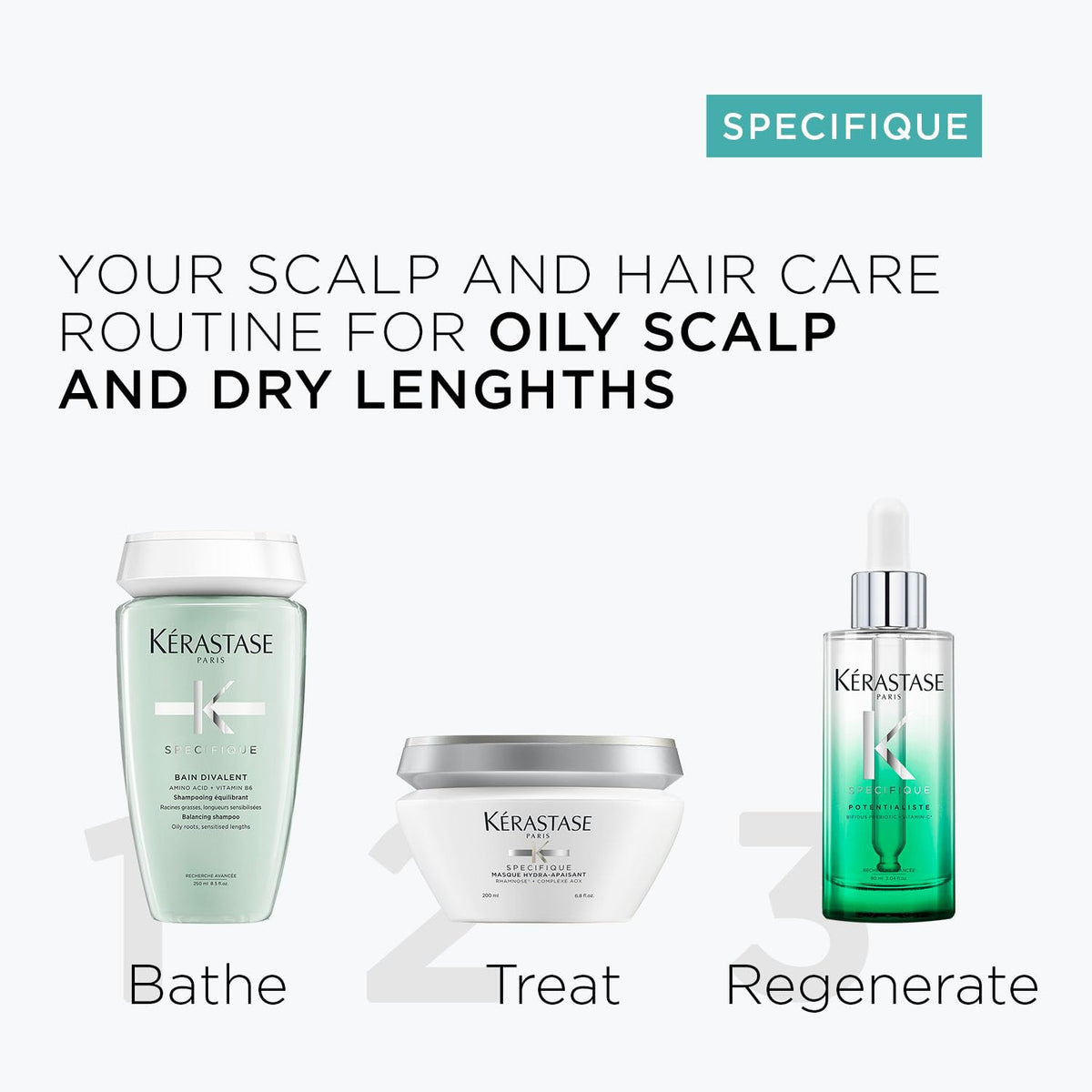 KÉRASTASE Specifique Potentialiste early absorption highlights lightweight hydration.