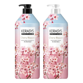 Kerasys Cherry Blossom perfumed shampoo bottle delivering long lasting fragrance for fresh hair