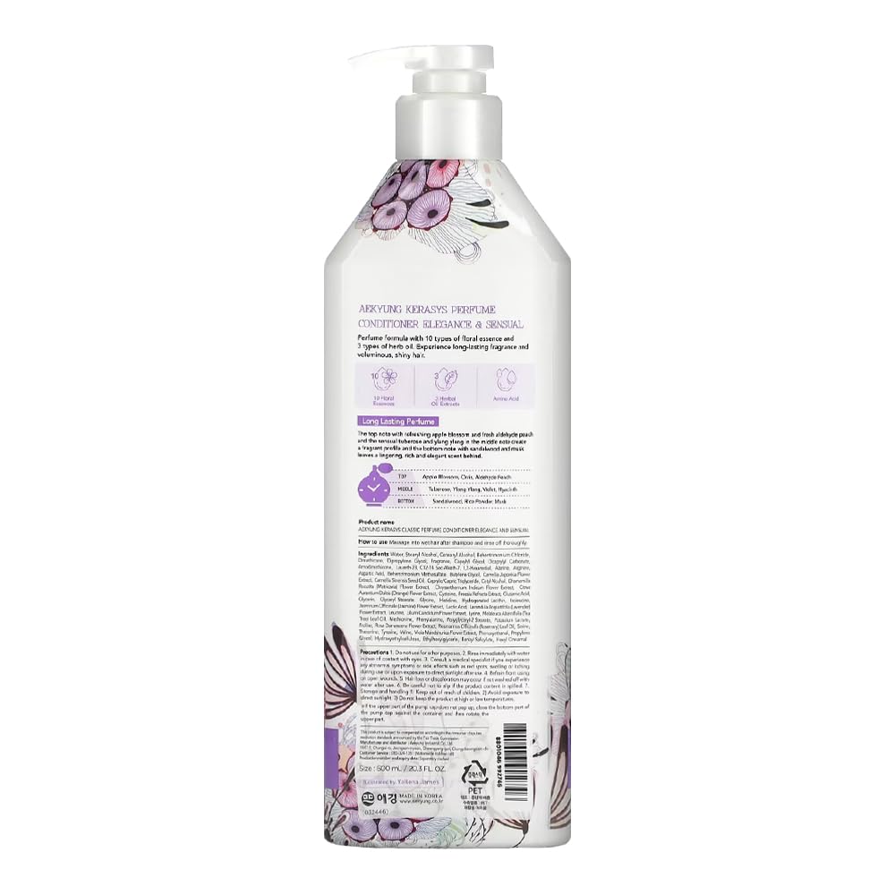 Kerasys fragrance note swatch illustrating signature scent details.