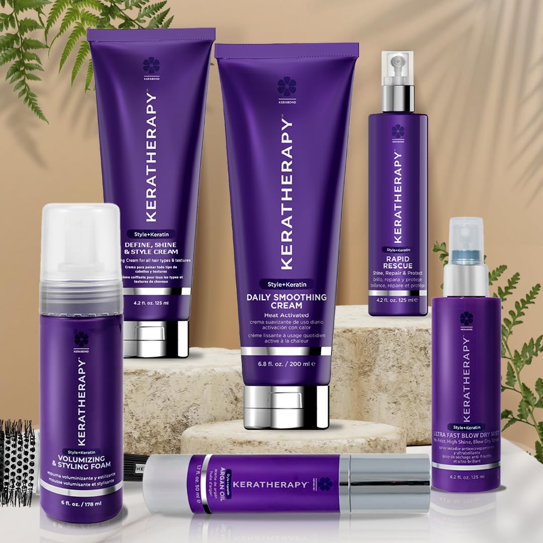 Keratherapy Color Protect Perfect Blowout Spray packaging communicates color-safe benefits