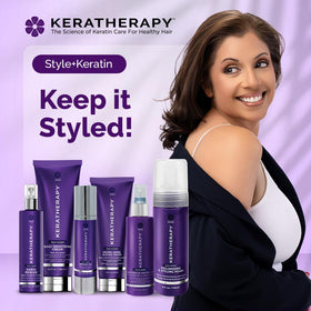 KERATHERAPY compact bottle visual suggests easy daily routine
