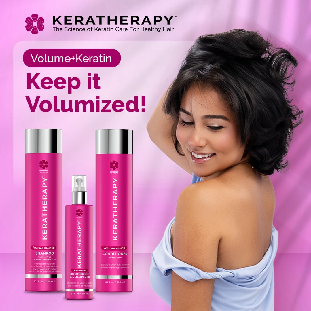 Keratherapy Kerabond Technology illustration highlighting advanced hair-strengthening science
