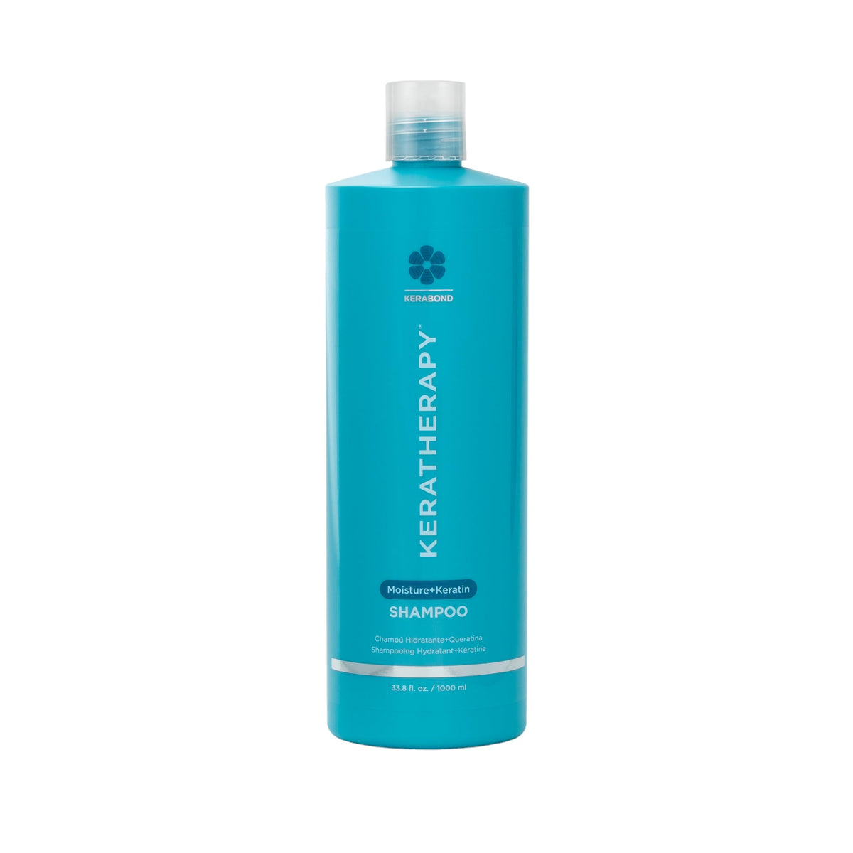 KERATHERAPY Keratin Infused Moisture Shampoo bottle front highlighting moisture-rich formula for hydration