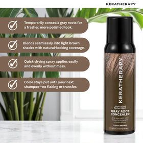KERATHERAPY Keratin-infused formula adds temporary coverage without stiffness