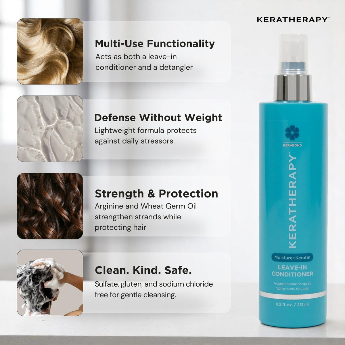 Close-up of Keratherapy Moisture Hair Repair Mask jar for deep conditioning.