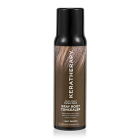 KERATHERAPY Perfect Match gray root concealer spray hides roots instantly