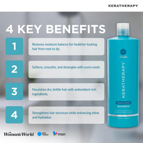KERATHERAPY Sulfate-free packaging highlights clean beauty commitment