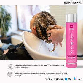 Keratherapy Volume Conditioner bottle indicating hydrating formula with bounce