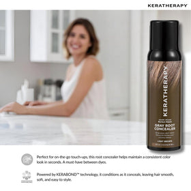 KERATHERAPY Washable root concealer spray washes out with shampoo