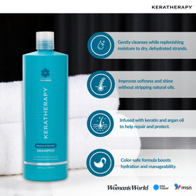 KERATHERAPY Willow Bark essence bottle close-up signaling scalp-friendly cleansing