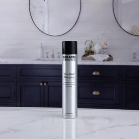 Keratin Complex Flex Hold Hairspray packaging highlighting 9 oz size