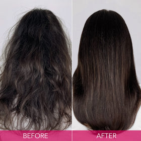 Keratin Complex KeraBalm with argan oil for shine and softness.
