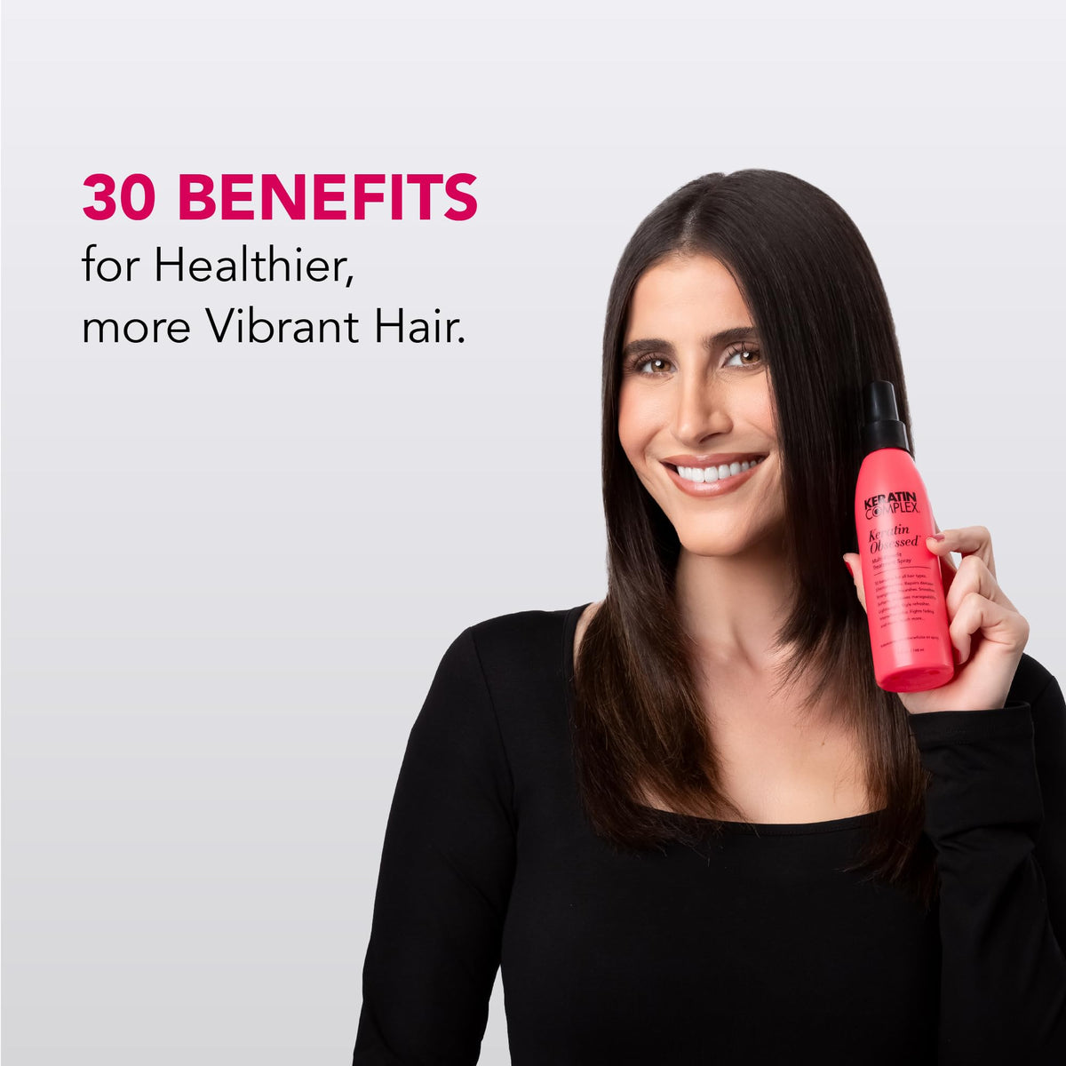 Color intensification helps maintain vibrancy with Keratin Complex Keratin Obsessed