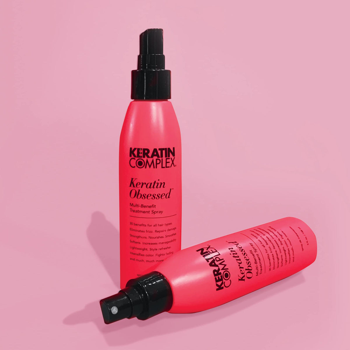 Keratin Complex Keratin Obsessed acts as heat protectant during styling