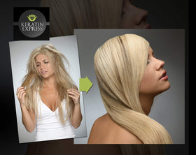 Keratin Express Daily Keratin after-finish; sleek, polished look.