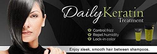 Keratin Express Daily Keratin liquid ingredients; keratin and argan oils deliver conditioning.