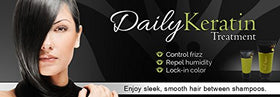 Keratin Express Daily Keratin liquid ingredients; keratin and argan oils deliver conditioning.