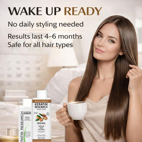 KERATIN RESEARCH 2x120ml kit front for at-home use