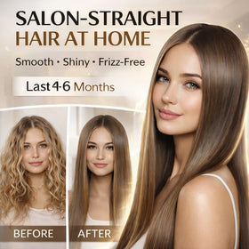KERATIN RESEARCH bottle label closeup shows professional formulation for salon-grade results.