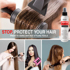 KERATIN RESEARCH Spray mist delivering frizz control for sleek styling.