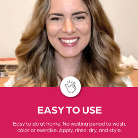 Keratin Salon Direct final look hair with glossy, frizz-free finish.