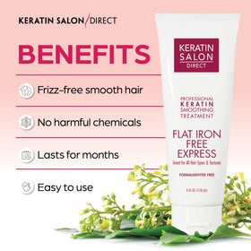 Keratin Salon Direct after treatment hair reveal showing smooth, manageable shine.