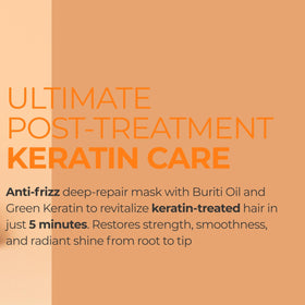 Kerazon Pro Hair Mask after-use styling results on glossy hair