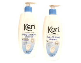 Keri Original Moisture Therapy 2pk bottle front for daily hydration and soft skin.