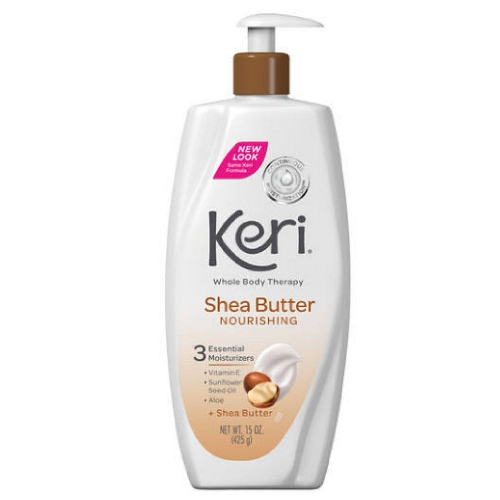 Keri Whole Body Therapy lotion bottle, 15 oz; hydrates dry skin