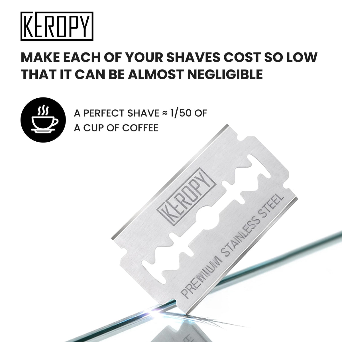Keropy eco-friendly, plastic-free blades reduce waste