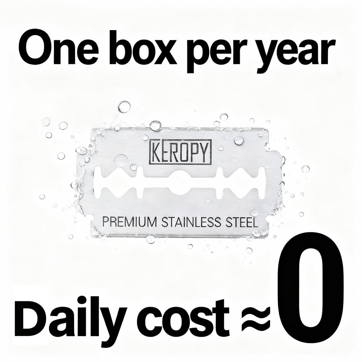 Keropy platinum-coated blades resist corrosion for longevity