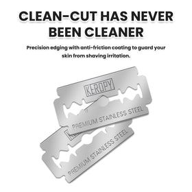 Keropy recyclable stainless steel blades support sustainable grooming