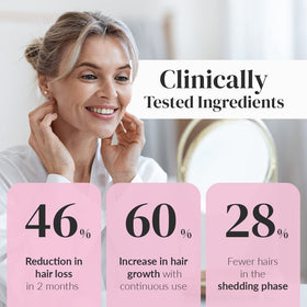 Kerotin Hair Growth Serum ingredients close-up highlights natural actives supporting healthy follicles.