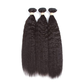 Kerriana kinky straight 22-inch soft shine bundles for effortless daily styling.